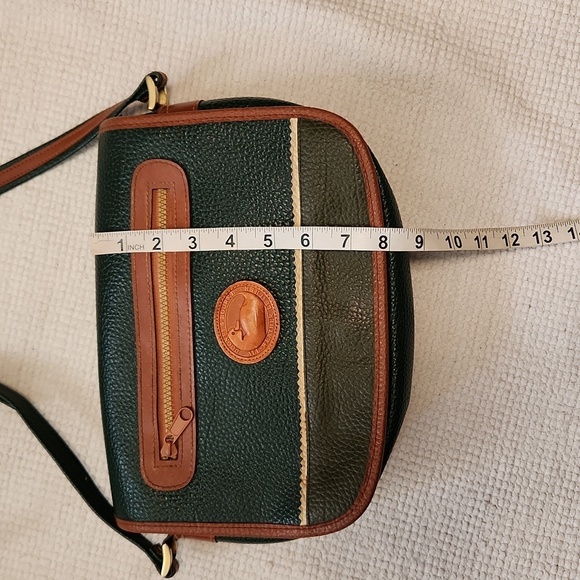 Dooney & Bourke All-Weather green/tan leather shoulder bag - Picture 12 of 14